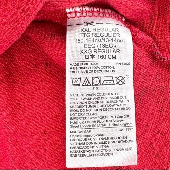 Gap Star Wars waffle weave shirt tee Millennium Falcon red blue long sleeves L - Picture 9 of 10